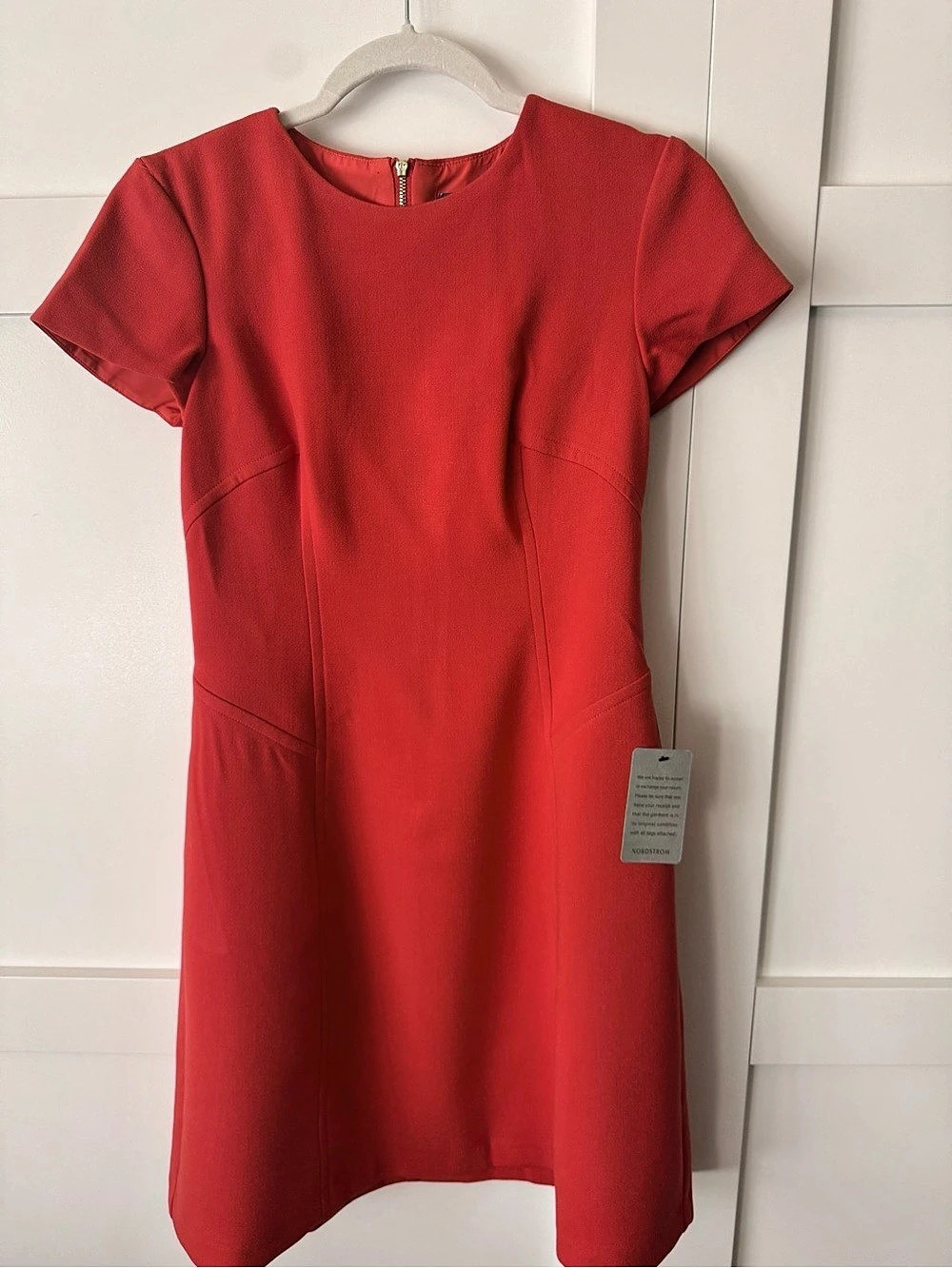 NWT Vince Camuto Red Classic A line Dress Size 4